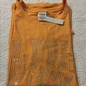 VS PINK S/S Rhinestone Tee. NWT. XL